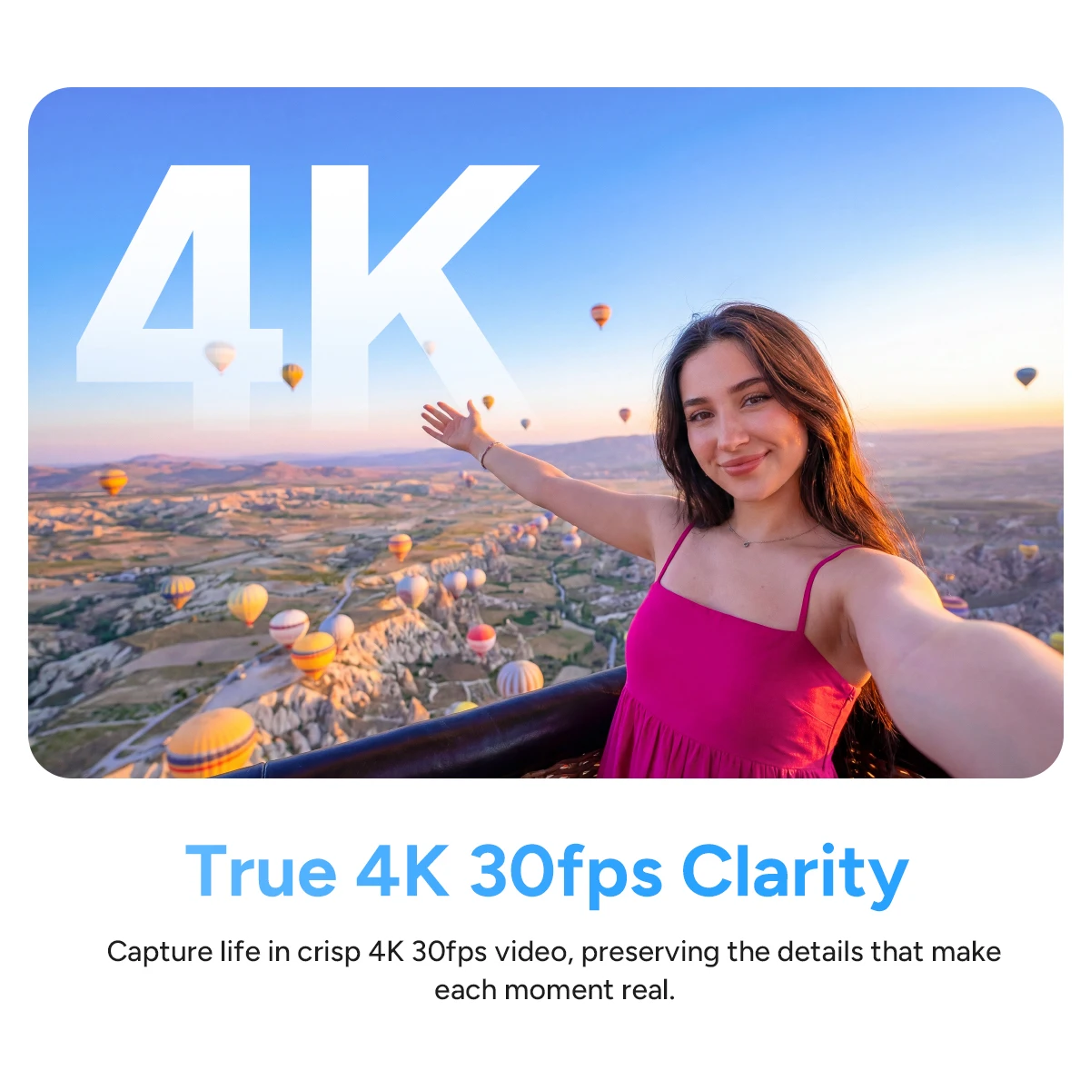 Action Camera 4K - SJCAM C100PRO Wasserdichte Mini-Action-Kamera 4K Daumenkamera