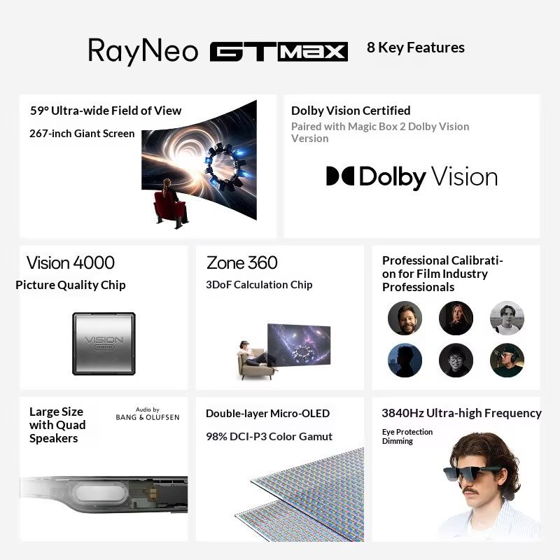 Smart Glasses Ar - RayNeo GT Max AR Smart-Brille 59