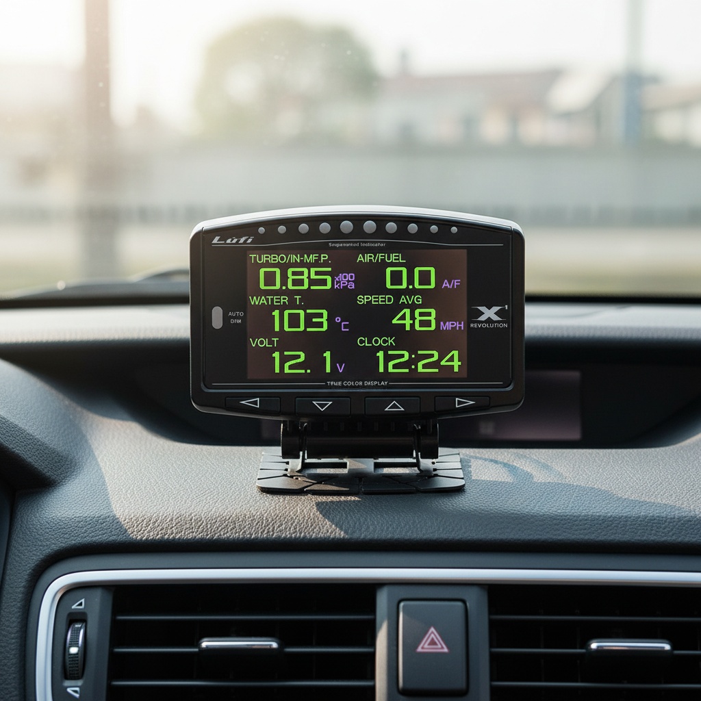 Electronics Gadgets For Car - Lufi X1 OBD2 Digitales Messgerät Turbo-Boost