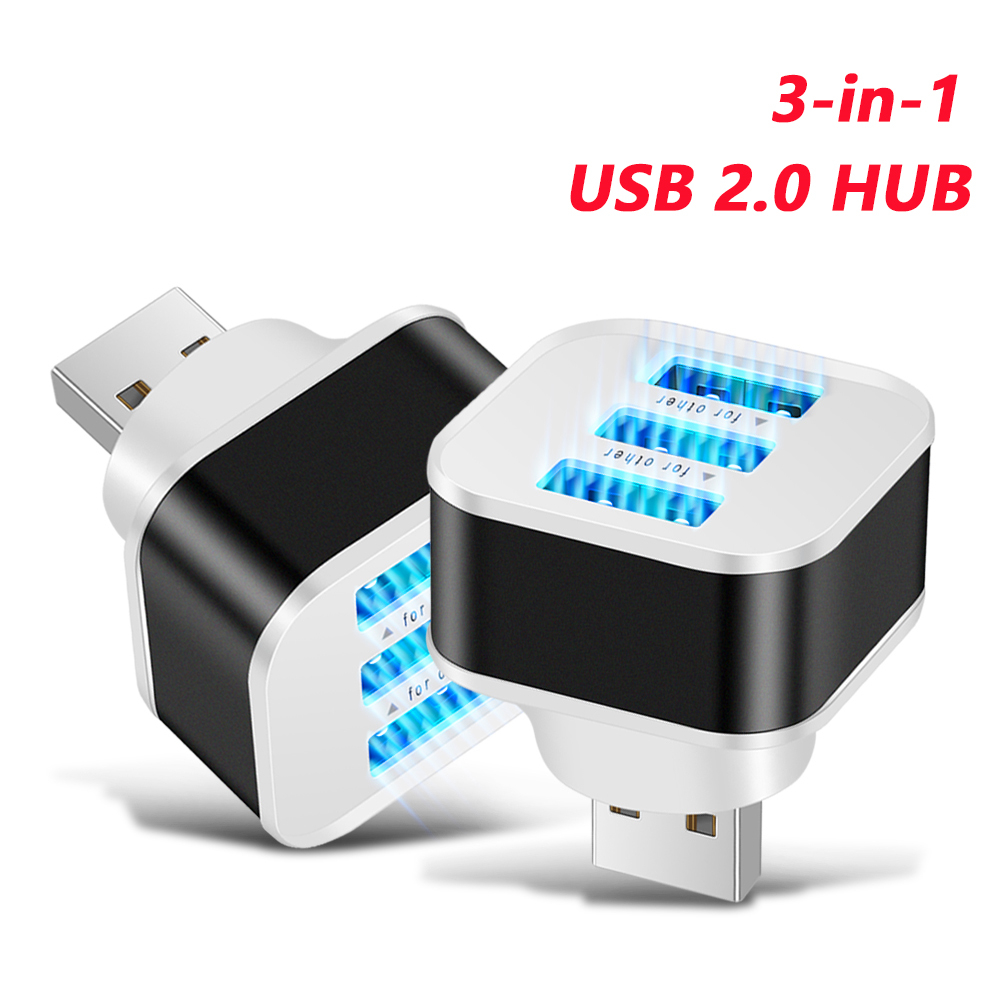 Electronics Gadgets For Car - 3-Port-USB-Slots Adapter Extender USB 3 in