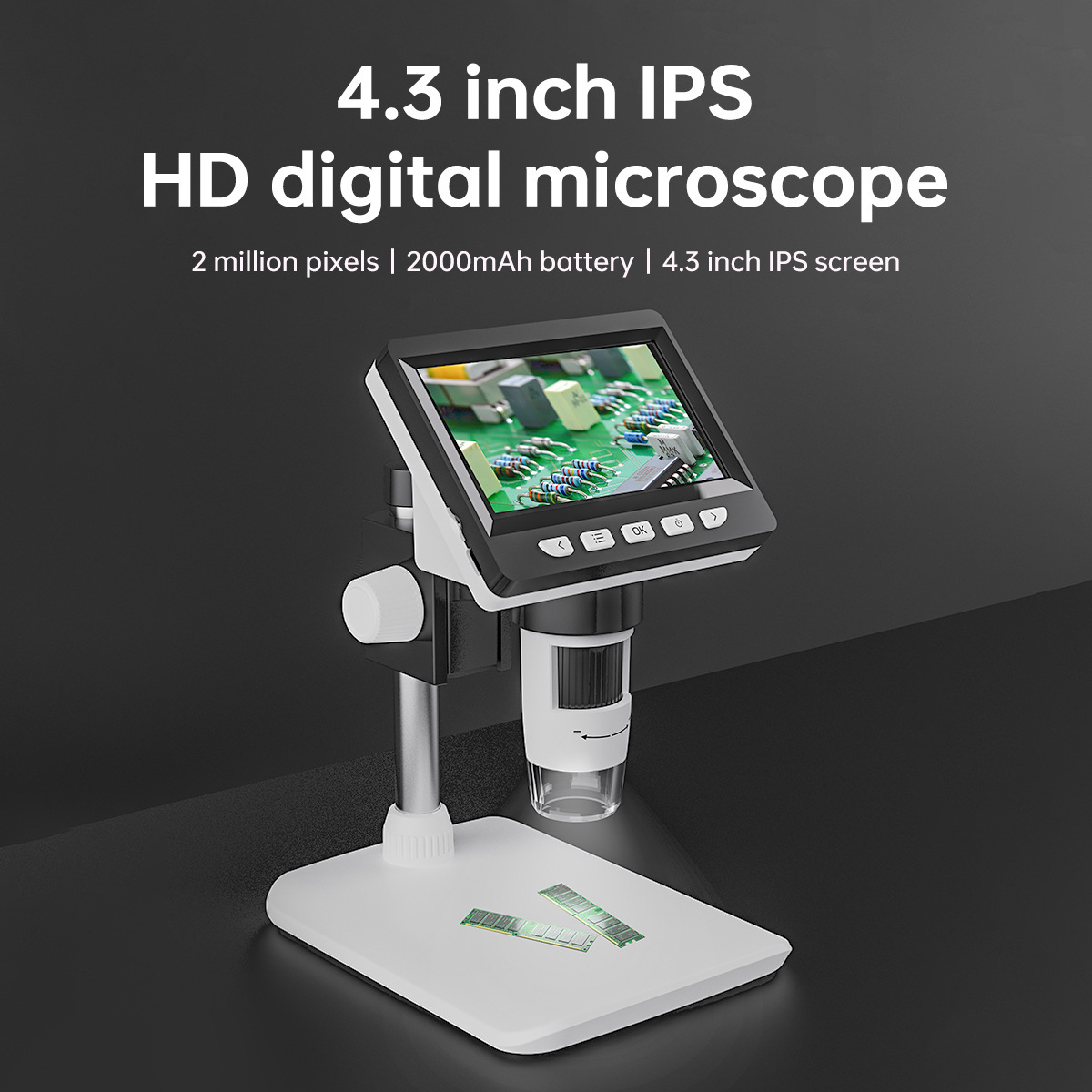 Usb Microscope Digital - 4,3 Zoll tragbares elektronisches Digital mikroskop