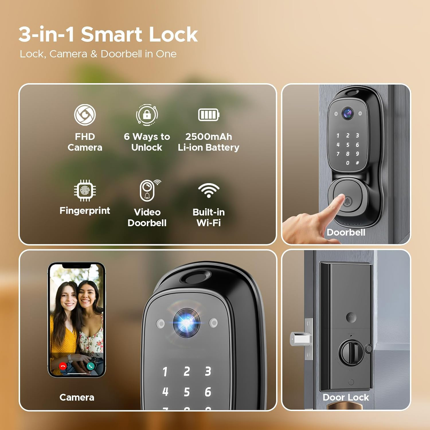 Tuya WLAN-Smart-Türschloss ‎ K – Electronics & Gadgets Starting With D Bewertung und Preis