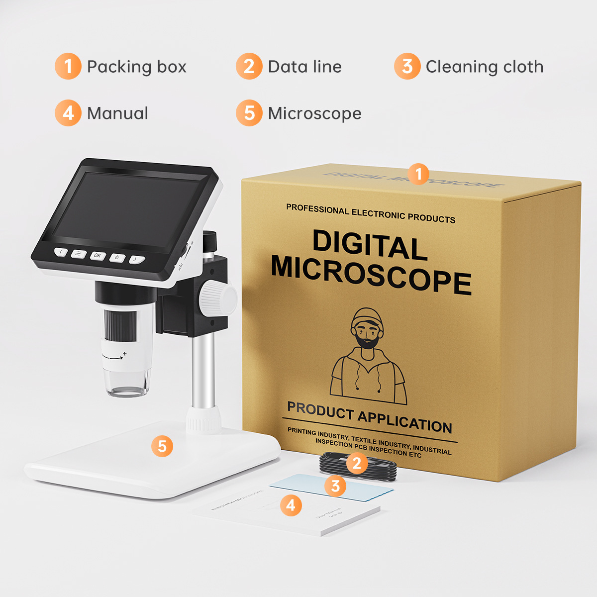 4,3 Zoll tragbares elektronisc – Usb Microscope Digital Bewertung und Preis
