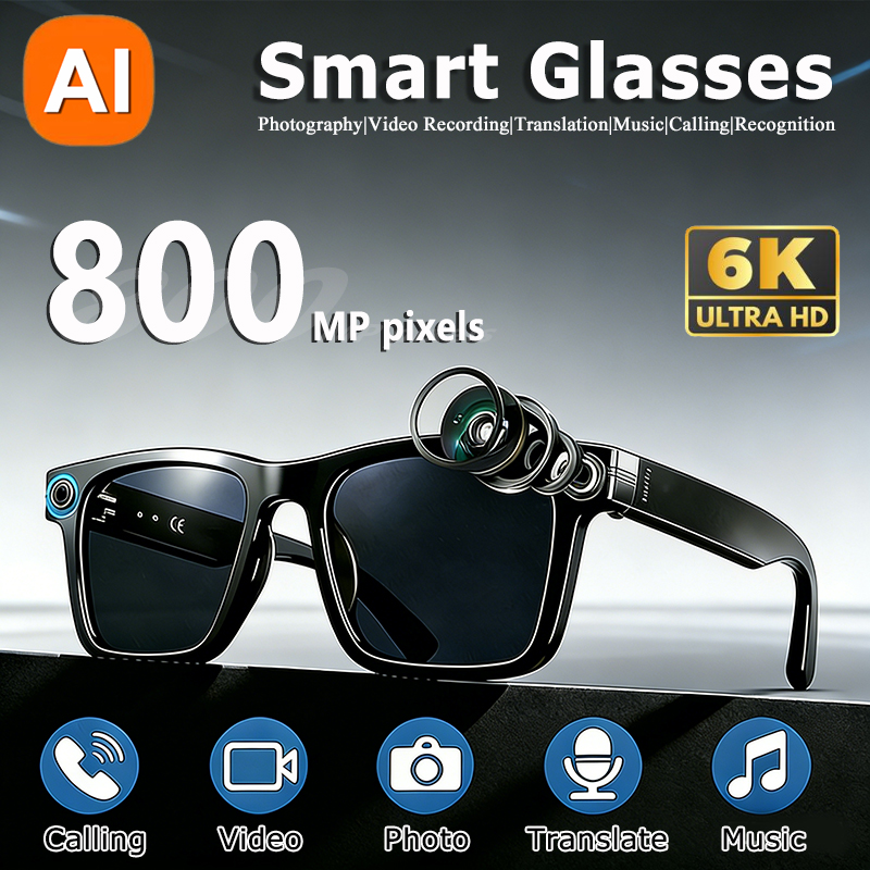6K HD KI-Kamerabrille 800MP Ph – Smart Glasses Ar Bewertung und Preis