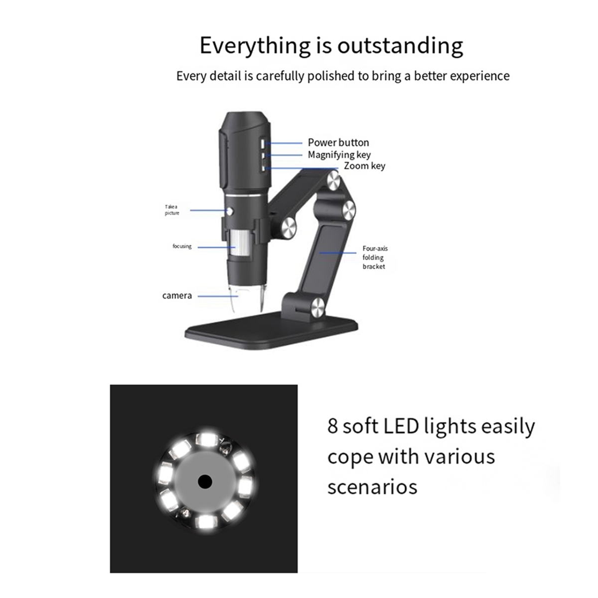 A06K Kabelloses Mikroskop, WiF – Usb Microscope Digital Bewertung und Preis